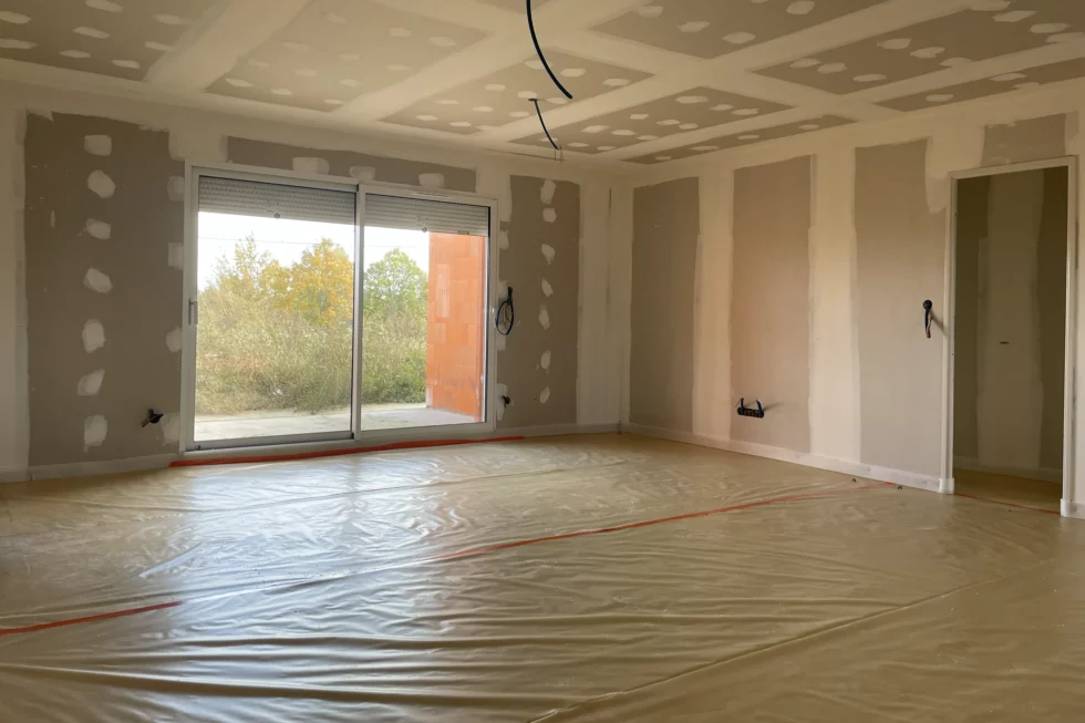 Isolation des sols en mousse polyuréthane projetée